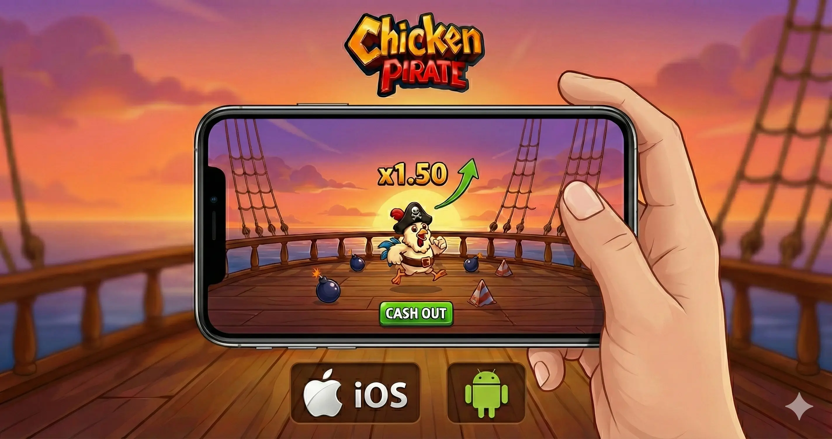 mobile app chicken pirate mobile app chicken pirate